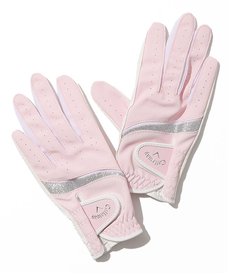 キャロウェイ CG ラメ切替ライン合皮グローブ(両手) レディース