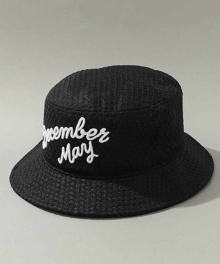 DM ハニカムパターンロゴバケットハット