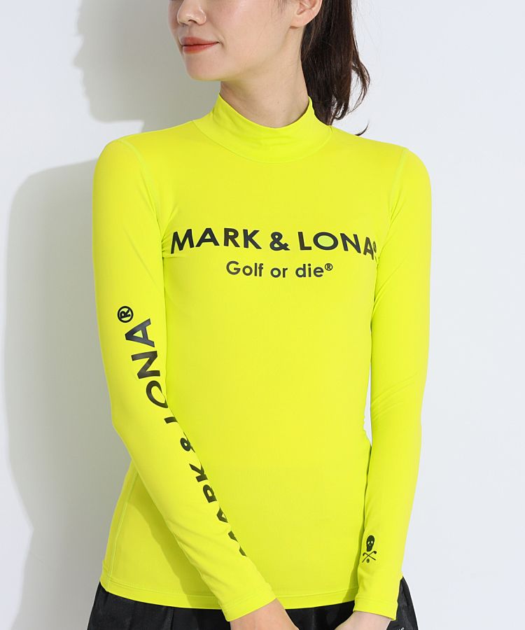 ⭐️新品⭐️MARK&RONA、モックネック、レディース38 美品 MARK&LONA マークアンドロナ レディース半袖モックネック