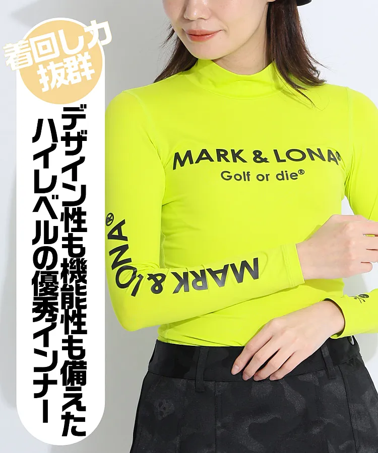 口コミ・レビューで人気商品を探そう マーク＆ロナ ML ブロックロゴノースリーブポロシャツ レディースウェア
