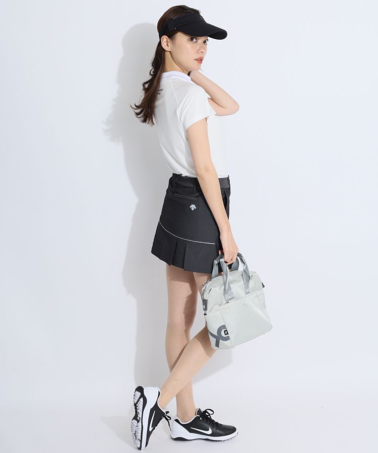 マスターバニー MB ラメラインモックネック半袖カットソー