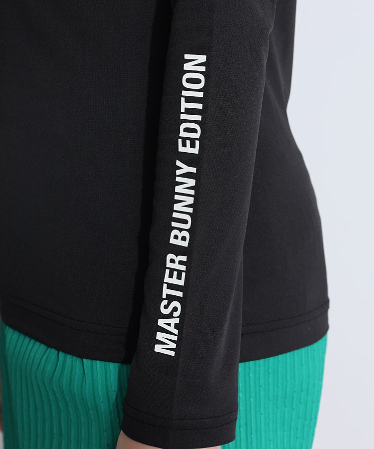 マスターバニー MB クールコア微メッシュ長袖モックネックカットソー