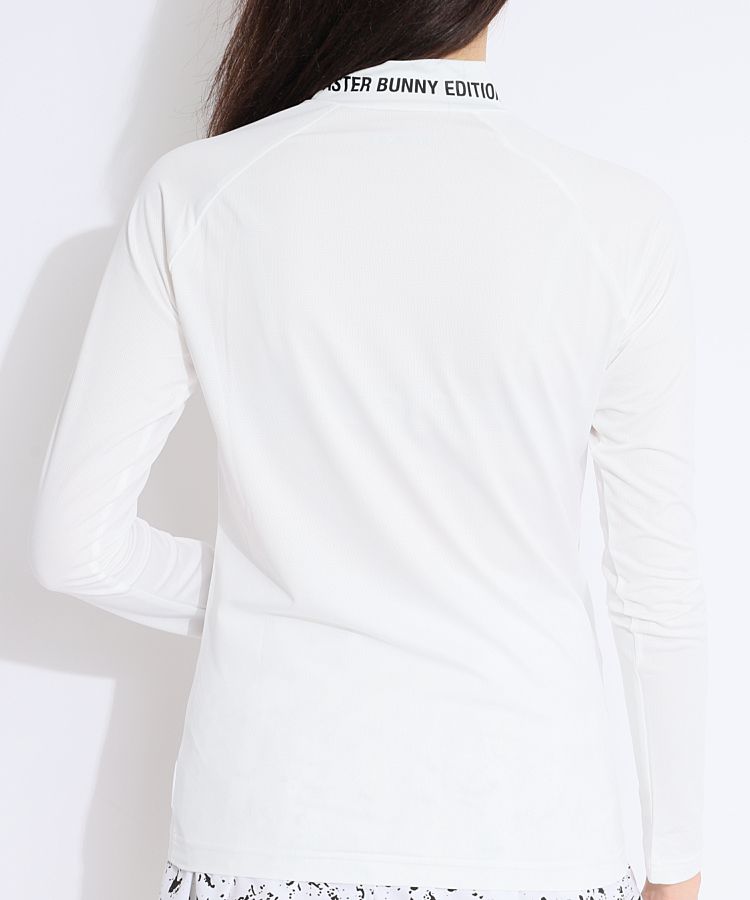 マスターバニー MB クールコア微メッシュ長袖モックネックカットソー