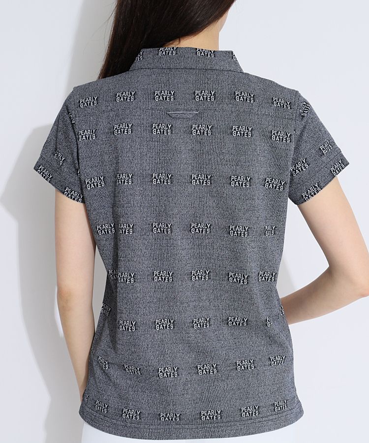 パーリーゲイツ PG ロゴジャガード胸ポケット半袖ポロシャツ