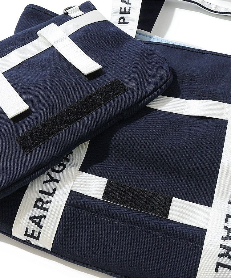 美品✨パーリーゲイツ　マルチWAYキャンバストート　ロッカーバック　ネイビー 美品✨パーリーゲイツ マルチWAYキャンバストート ロッカー