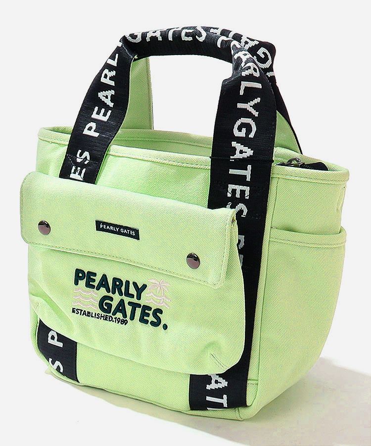 新品 PEARLY GATES トートバッグ ペールカラーシリーズ カーキ 新品 PEARLY GATES トートバッグ ペールカラーシリーズ カーキ