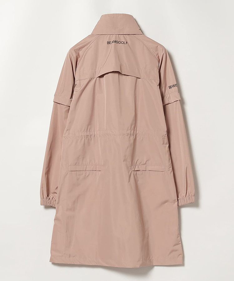 ビームスゴルフ BE 【撥水】収納袋付レインワンピース レディース