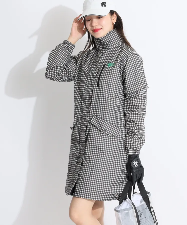 ビームスゴルフ BE 【撥水】収納袋付レインワンピース レディース