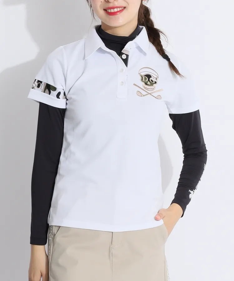 デルソルゴルフ DL 【吸水速乾】カモフラスカル半袖ポロシャツ