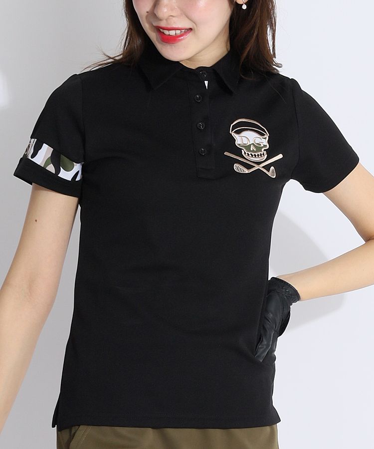 デルソルゴルフ DL 【吸水速乾】カモフラスカル半袖ポロシャツ