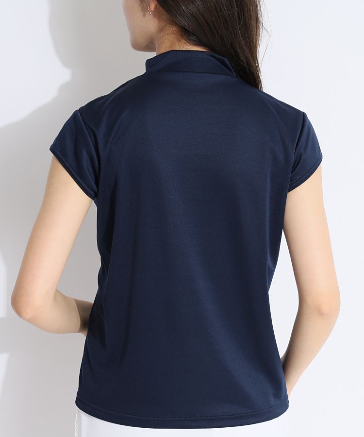 ルークールスムース半袖モックネックカット ソー ルークールスムース半袖モックネックカット ソー