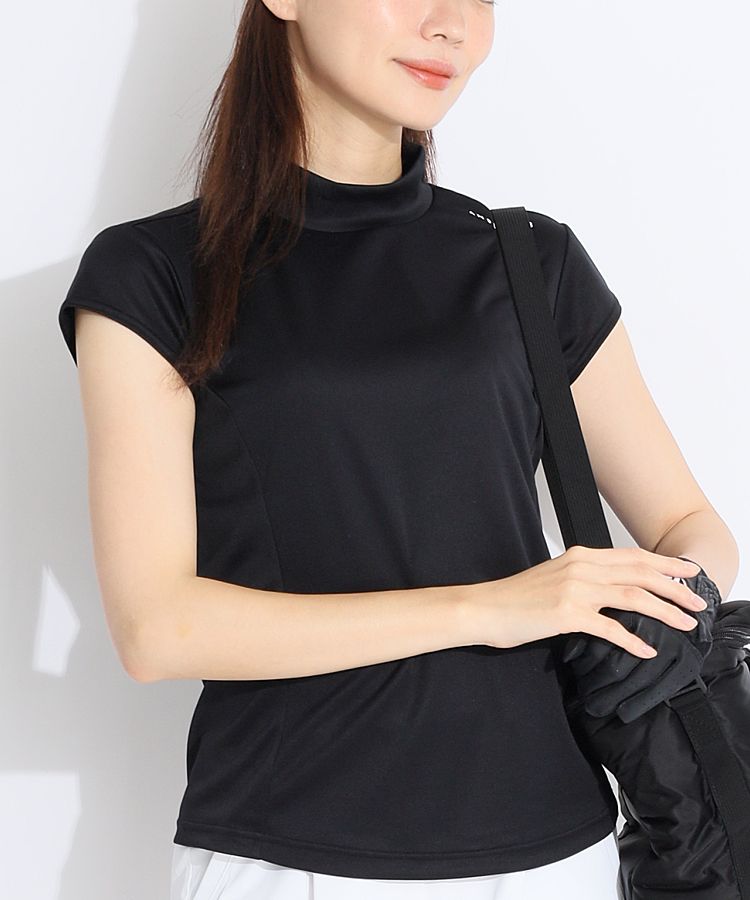 アンサネス AS 【UV＆DRY】スタイルUP切替モックネック半袖カットソー