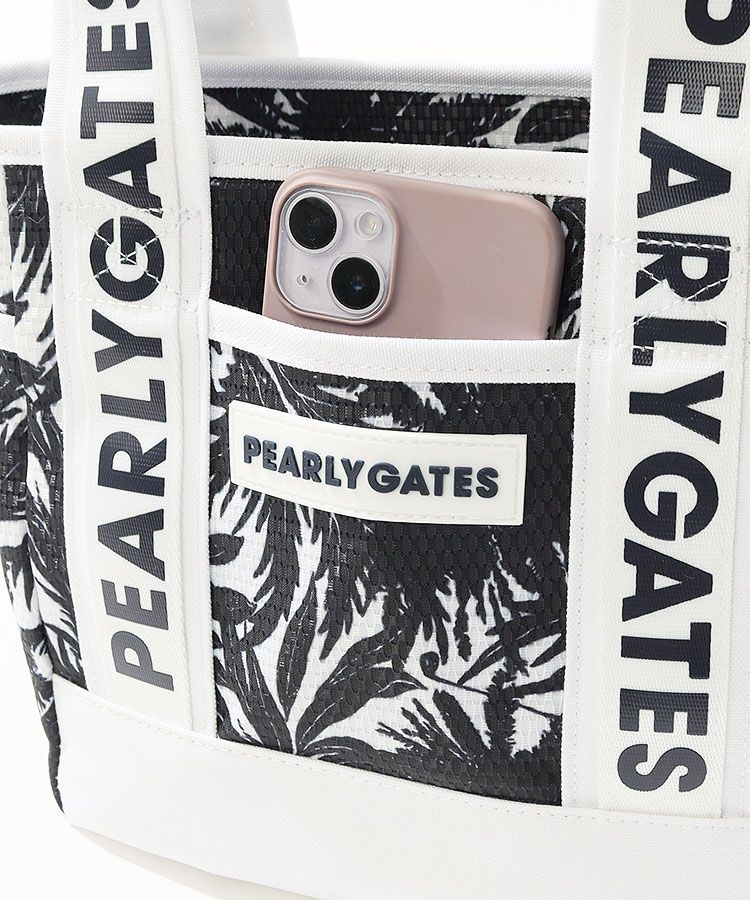 PEARLY GATES - 【新品タグ付き】パーリーゲイツ　ボタニカル　ゴルフ　スカート　サイズ1 パーリーゲイツ PG ボタニカル柄インナー付きクリアカートバッグ
