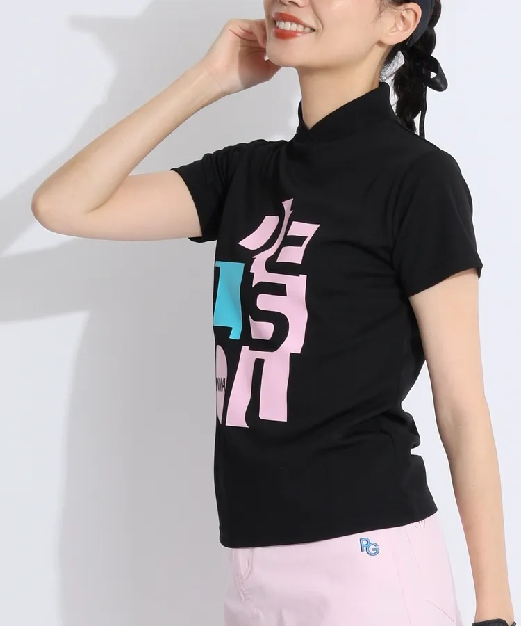 ネペンテス　モックネック　半袖　リブ　L 超美品 楽天市場】モックネックインナー 3色組 綿100％ レディース 強撚