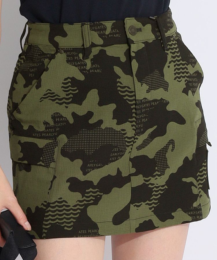 パーリーゲイツ PG 【DotAir】カモフラロゴスカート レディースゴルフ