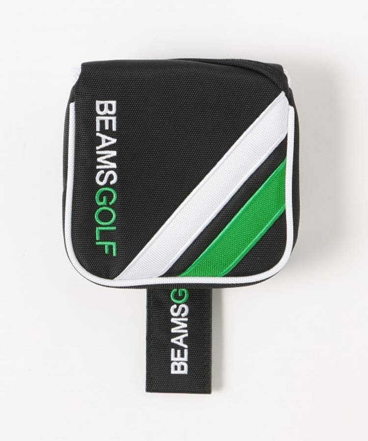 BEAMS GOLF ビームスゴルフ  パターカバー マレット型  ホワイト系 PT [240101422225] ゴルフウェア ストスト 美品】BEAMS GOLF ビームスゴルフ パターカバー マレット型