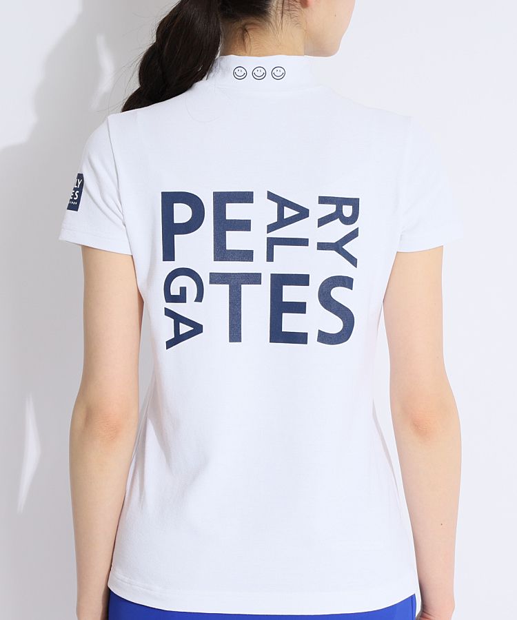 パーリーゲイツ PG バックロゴモックネック半袖カットソー レディース