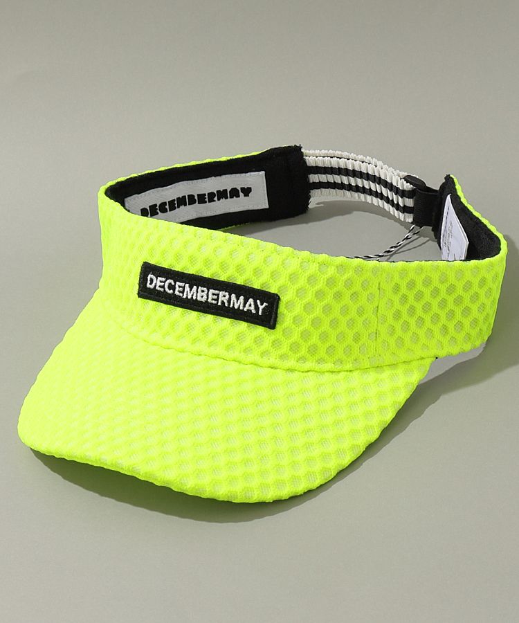 DECEMBERMAY サンバイザー ディッセンバーメイ DM ロゴワッペンハニカムメッシュサン