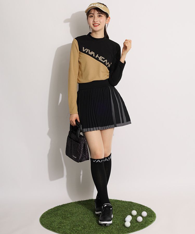 新品　タグ付　XL 大きいサイズ　アディダスゴルフ プリーツニットスカート adidas スカート アシンメトリーパターン スリーストライプス