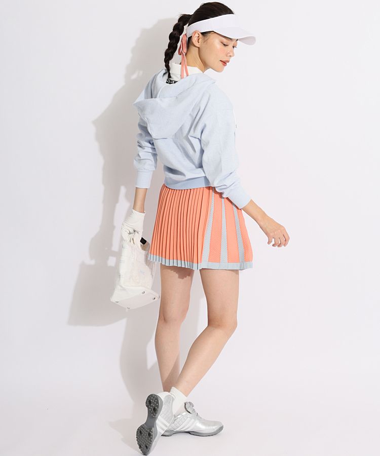 アディダスゴルフ AG 一体型ぺチパンツ付きバイカラーニット