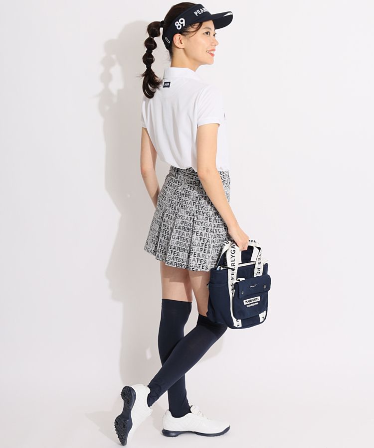 タグ付新品】パーリーゲイツ 伸縮性抜群！ 春夏 後ろプリーツ