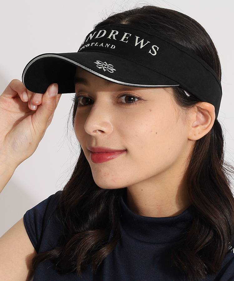 セントアンドリュース SA メタリックロゴコットンサンバイザー
