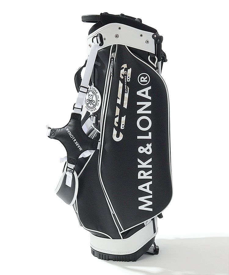 マーク＆ロナ ML モノトーンビッグロゴスタンドキャディバッグ