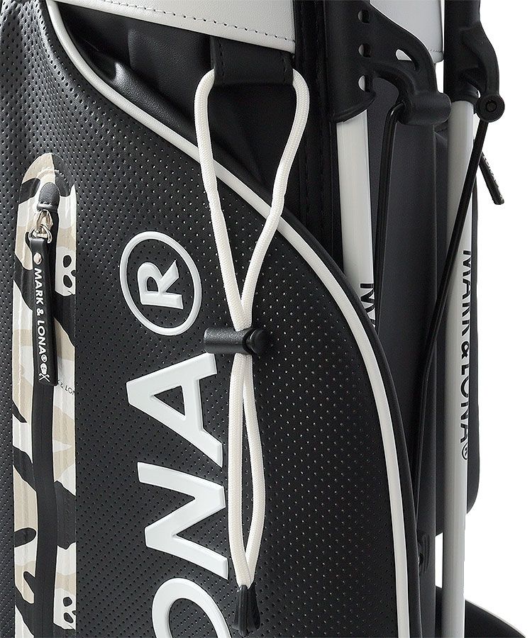 マーク＆ロナ ML モノトーンビッグロゴスタンドキャディバッグ