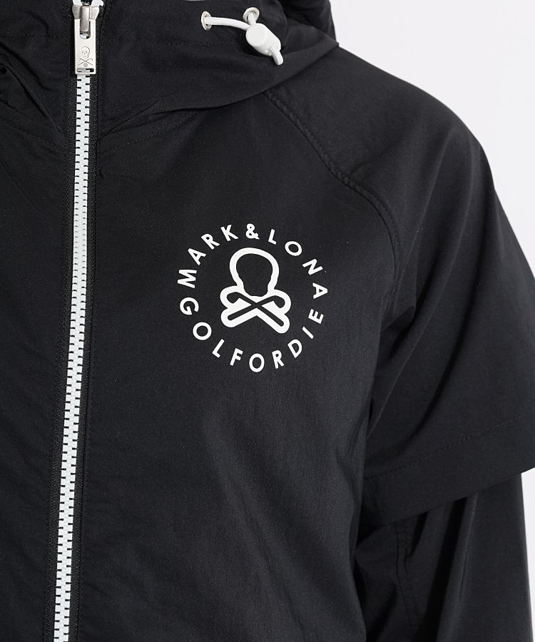 マーク＆ロナ ML 【リサイクル】ウェーブロゴケープ風パーカー