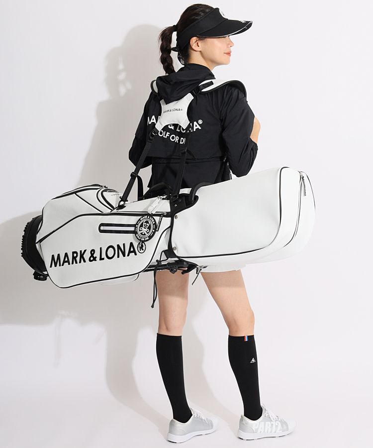 ★美品★MARK&LONA　ウェーブロゴケープ風パーカー　サイズ　M マーク＆ロナ ML 【リサイクル】ウェーブロゴケープ風パーカー