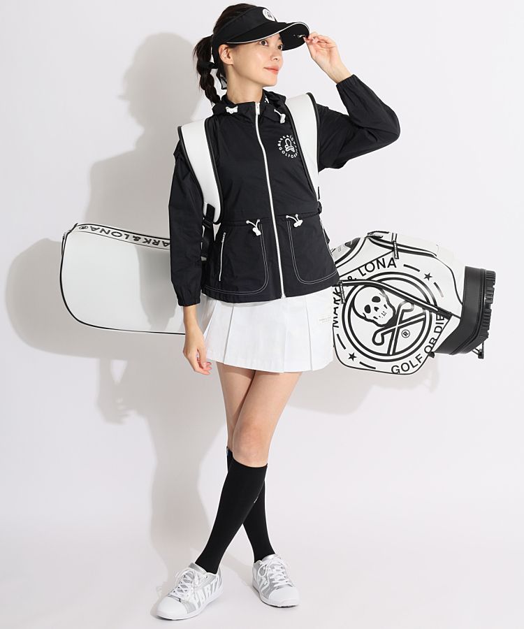 マーク＆ロナ ML 【リサイクル】ウェーブロゴケープ風パーカー