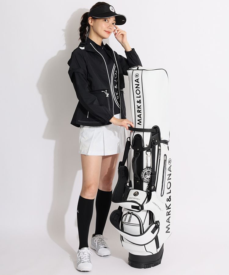 ★美品★MARK&LONA　ウェーブロゴケープ風パーカー　サイズ　M ☆美品☆MARK&LONA ウェーブロゴケープ風パーカー サイズ M
