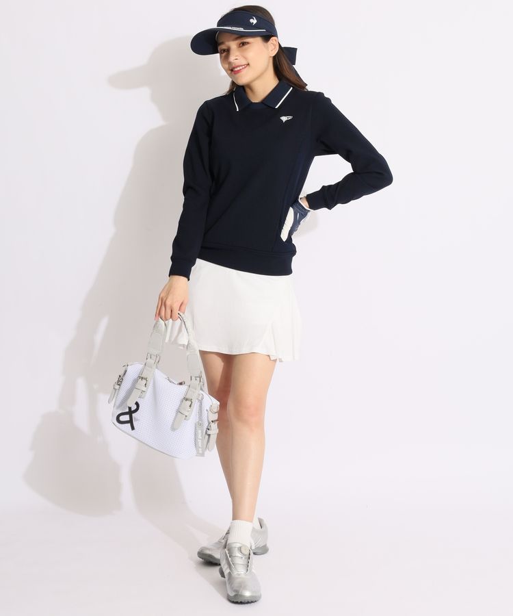スカート ホワイト ジャックバニー 1 サイズ M レディース ゴルフウェア ジャックバニー JB 一体型ペチパンツバックプリーツフレア