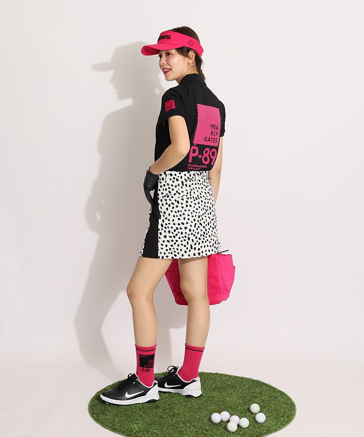 育児中さん専用になります。パーリーゲイツPGG レディース ゴルフウェア セット パーリーゲイツ PG ニコチャーム付きペイントロゴカートバッグ