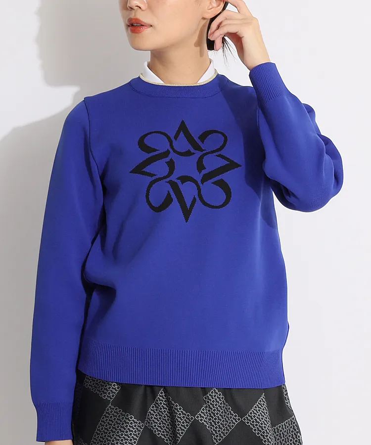 セントアンドリュース SA 【温熱】ポンポン付きケーブル編みニー