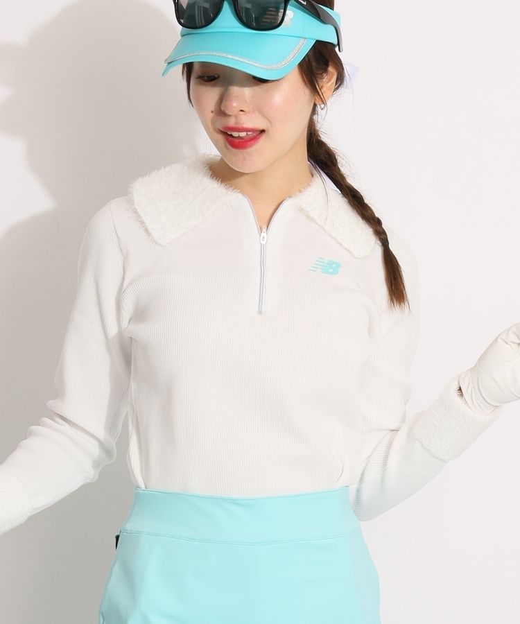 ニューバランス ゴルフ レディース ハーフジップス ニット ニューバランスゴルフ NB 【ECO】シャギー切替ハーフジップニットプル