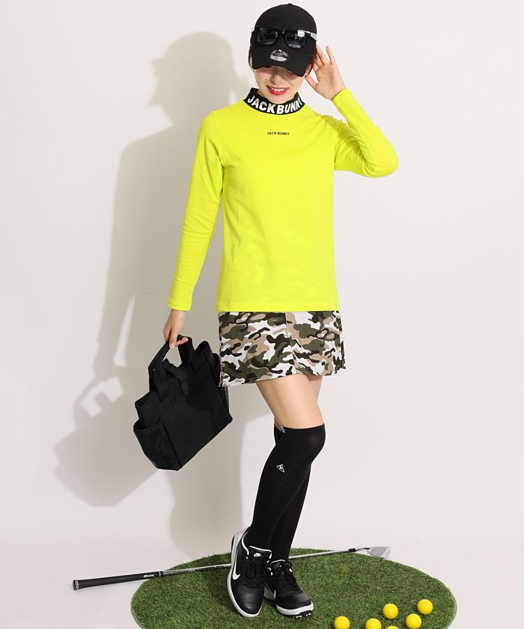 ジャックバニー JB ネックロゴモックネック長袖カットソー