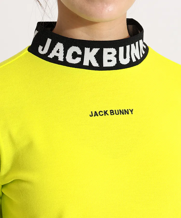 オノチャン 新品 ジャックバニー モックネックシャツ 長袖カットソー ジャックバニー JB ネックロゴモックネック長袖カットソー