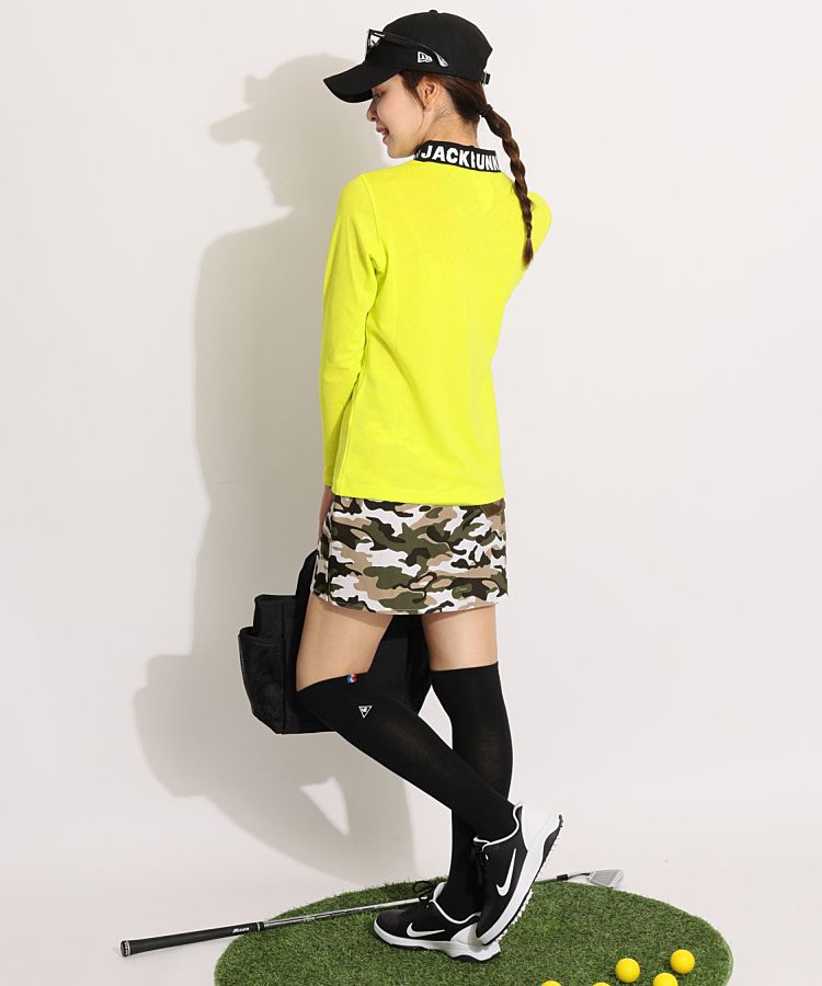 【ジャックバニー】極美品 モックネック 襟ロゴ ブラック 2サイズ レディース 263-4267708-1.jpg