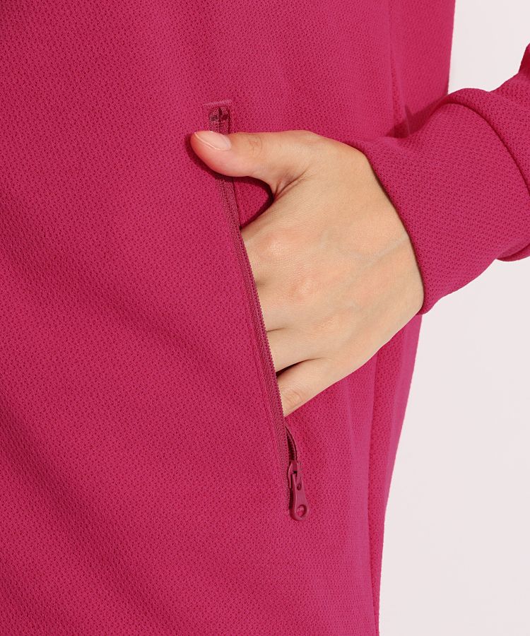 パーリーゲイツ PG 【抗ピルUV】バックプリントメッシュポンチ