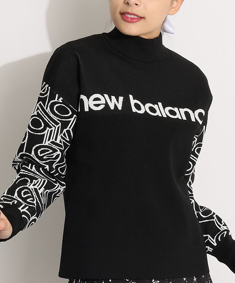 ニューバランスゴルフ NB 【ECO】スリーブ3Dロゴモックネックニット