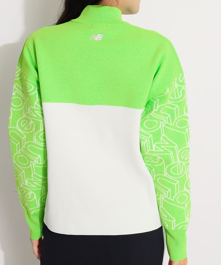 ニューバランスゴルフ NB 【ECO】スリーブ3Dロゴモックネックニット