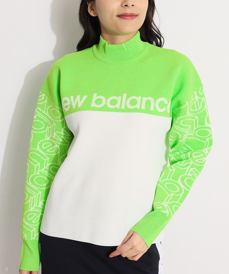 ニューバランスゴルフ NB 【ECO】スリーブ3Dロゴモックネックニット