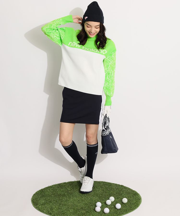 ニューバランスゴルフ NB 【ECO】スリーブ3Dロゴモックネックニット