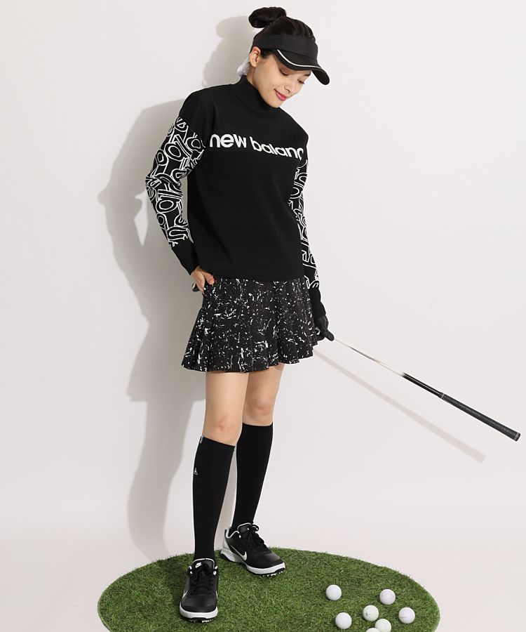 ニューバランスゴルフ NB 【ECO】スリーブ3Dロゴモックネックニット