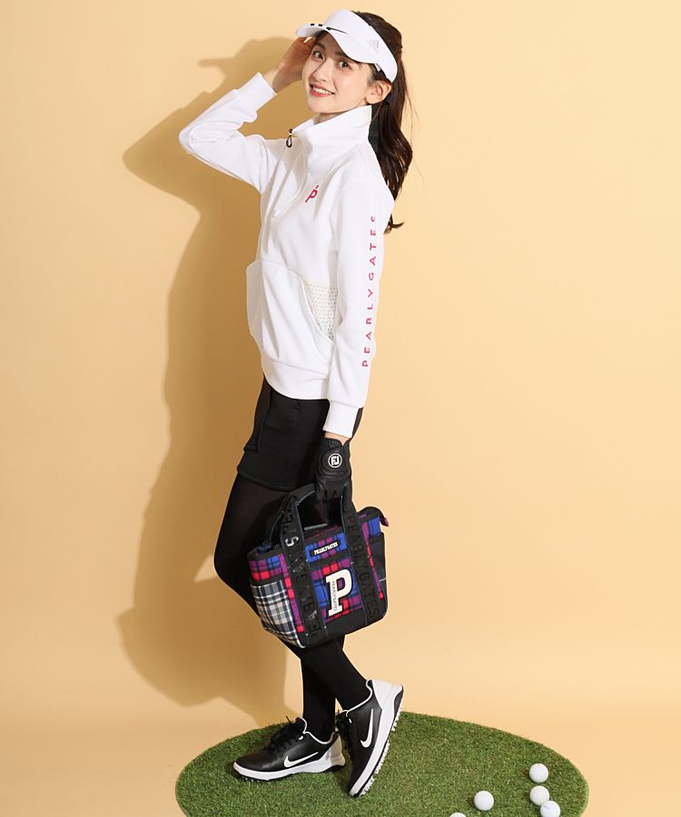 パーリーゲイツ　コーディネートセット　ニット帽プルオーバーシューズカートバッグ パーリーゲイツ コーディネートセット ニット帽プルオーバーシューズ