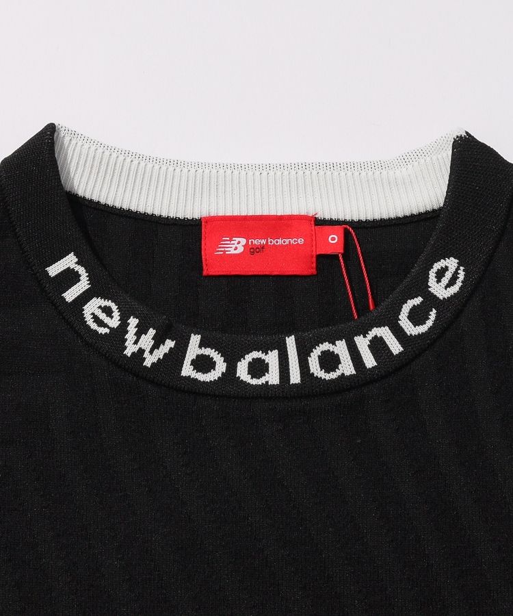 【美品】ニューバランスゴルフ＊裏地蓄熱ビックロゴニット セーター New Balance ニューバランス レディース ゴルフウェア 長袖