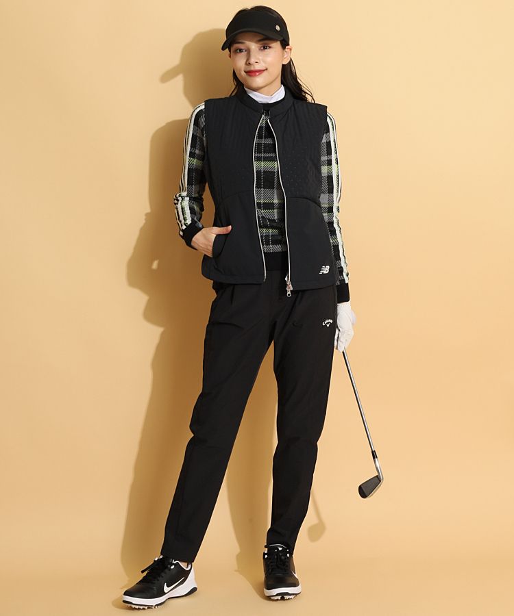【新品】adidas アディダス　ゴルフ　ニット　セットアップ　チェック柄 新品】adidas アディダス ゴルフ ニット セットアップ チェック柄