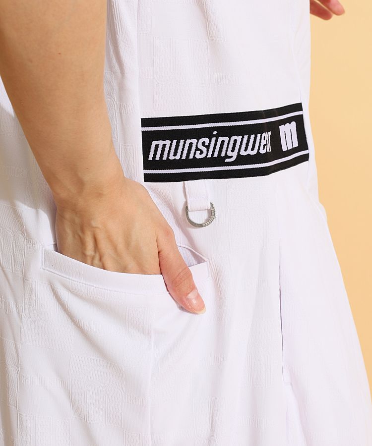 マンシングウェア MW 【吸汗速乾】mロゴジャガード半袖ワンピース