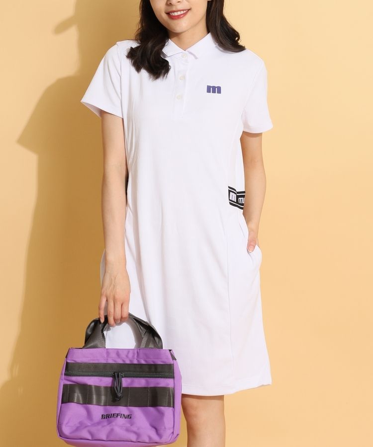 【美品】マンシングウェア ゴルフワンピース レディースM Munsingwear セール 公式 マンシングウェア 総柄ワンピース